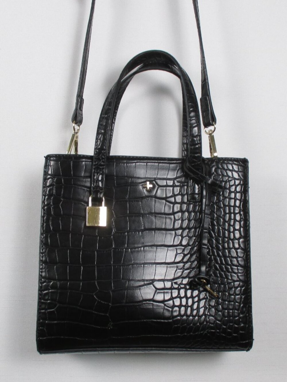 PETA + JAIN VEGAN CROC "MACEY" BAG